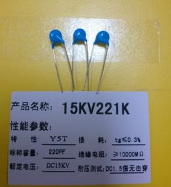 15KV 121K Ceramische de Schijfcondensator van gelijkstroom 15KV 120pF voor Gedrukte Kringsraad