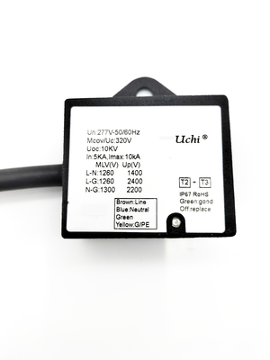 Het Type van IP67 320VAC - 2 Type 3 SPD-Schommelingsbeschermer voor LEIDEN Licht
