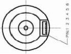 9V-16V 36 mm OD borstelloze DC versnellingsmotor 4 polen