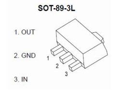 SOT89-3 78L05 5v Spanningsregulators Plastic Incapsulate