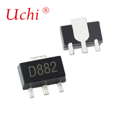 SOT-89 D882 NPN Elektronische transistors Plastic Incapsulate Power Dissipation