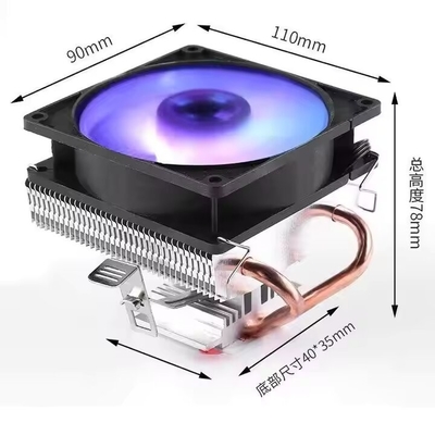 Markdown verkoop 12v DC ventilator koeler mini aluminium heatsink cpu koeler