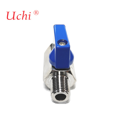 Waterkoelplaat Waterklep 304 roestvrij staal Dubbel Buiten Innerlijk En Buiten Draad Micro Mini Ball Valve