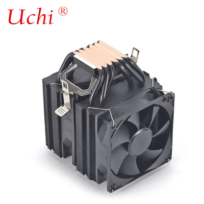 Dual Tower Dual Fan Black Fan Cooler PC Moederbord CPU Cooler