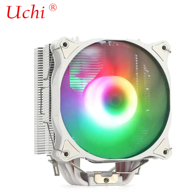 Witte 6 Pipe Computer Cpu Koeler Dual Fan RGB Heat Sink PC Computer