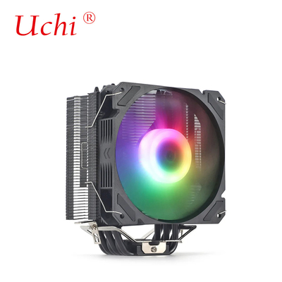 Zwarte radiator ventilator verlicht koper warmtepijp Universele CPU koeler Voor Intel I3 I5 I7 I9 Lga 1151 1366 1700 2011 2066 AMD AM4 AM5