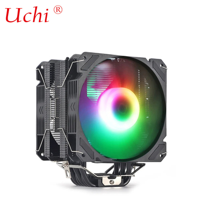 Zwarte radiator ventilator verlicht koper warmtepijp Universele CPU koeler Voor Intel I3 I5 I7 I9 Lga 1151 1366 1700 2011 2066 AMD AM4 AM5