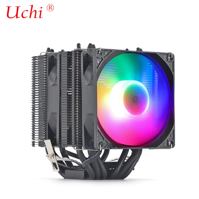 Zwarte radiator ventilator verlicht koper warmtepijp Universele CPU koeler Voor Intel I3 I5 I7 I9 Lga 1151 1366 1700 2011 2066 AMD AM4 AM5