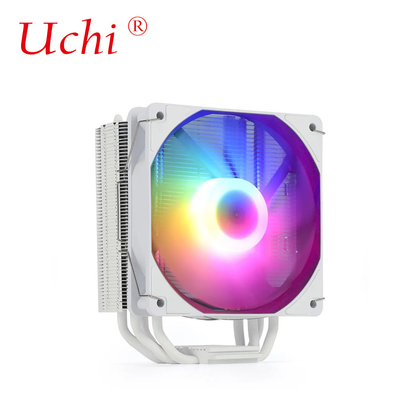 220W Witte RGB ARGB CPU Koeler Fan Met 6 Heatpipe Voor Computer Server Processor Lga1151 1155 1366 1700 2011 AMD FM AM3 AM4 AM5