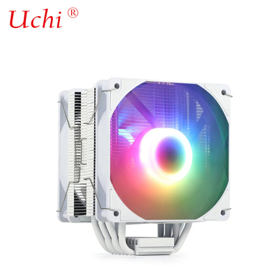 220W Witte RGB ARGB CPU Koeler Fan Met 6 Heatpipe Voor Computer Server Processor Lga1151 1155 1366 1700 2011 AMD FM AM3 AM4 AM5