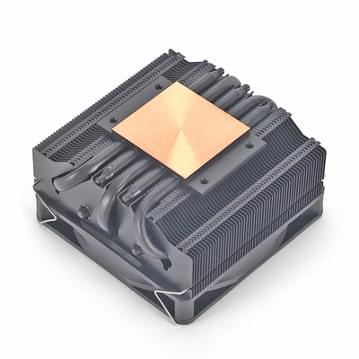 Verwarmingspijp Radiator I3 I5 I7 I9 Lga775 1150 1151 1155 1156 1700 1366 2011 AMD AM4 AM5 Universele horizontale CPU koeler Fan Zwart