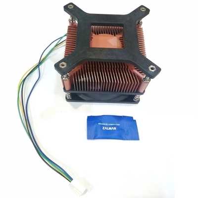 Koperen warmtezuiger warmteverwijdering vet TDP 60W Cpu koeler ventilator stil Pwm 3 pins 4 pins I3 I5 Intel Lga775 1150 1151