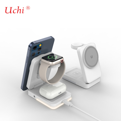 Private Mould G12 Opvouwbaar Multifunctioneel Fast Charging Drie-in-Een Draadloos Charger Voor Smartphones Horloges Hoofdtelefoons