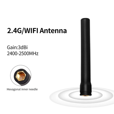 Rechte zeshoekige SMA Mannelijke connector 433mhz Receiver 433 Mhz Externe Lora Rubber Antenne