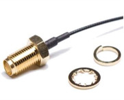 336314-12-0250 CBL ASSY AMC-RPSMA JCK-PL 9.843 Straight SMA naar MHF Plug