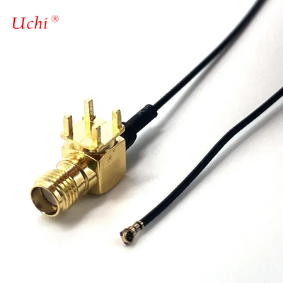 S-MA Vrouwelijke Jack Verlenging Rechte Hoek Coaxiale PCB Mount To UFL UFL Connector 1.13 Pigtail Cable