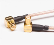 IoT coaxkabel 50 Ohm RG316 90-graden MCX tot MCX mannelijke kabelassemblage