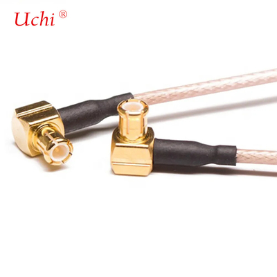 IoT coaxkabel 50 Ohm RG316 90-graden MCX tot MCX mannelijke kabelassemblage