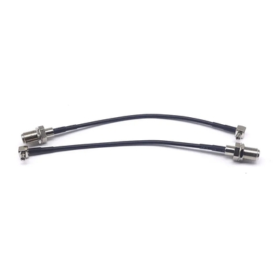 CRC9JW/FK Coaxiale hoogfrequente verbindingsdraad RG174 CRC9 Mannelijk gebogen F Vrouwelijk 15CM All Copper RF draad