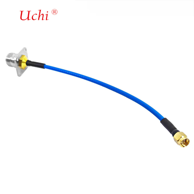 SMA Man Plug To N Type Vrouwelijke Jack Flange Panel Mount Connector Voor SS405 SS-405 Superflex RF Pigtail Extension Cable