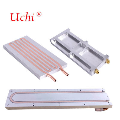 Hoogvermogen aluminium vloeistofkoelplaat waterkoeling koude platen voor elektronica