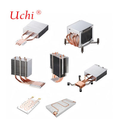 Waterkoelplaat Computer PC Server CPU Koelplaat Radiator Aluminium Vloeibare koeling Cooper Warmtepijp Warmteput