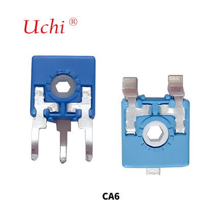 CA6 Spaanse Potentiometer Instelbare Weerstand Enkelvoudige Draai Koolstoffilm Trimmer Potentiometer