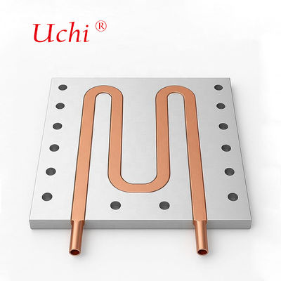 CNC-bewerking waterkoelplaat vloeibare koelblok PSU-buis warmteput,vloeistofgekoelde plaat