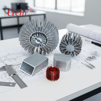 30W buisvormig koellichaam geanodiseerd geschuurd koellichaam