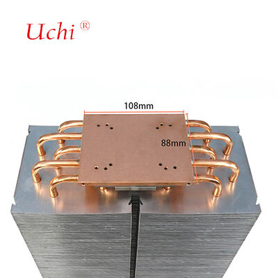 1500W LED-warmteput - 5 Zipper Fin-warmtepijpkoelingsmodule