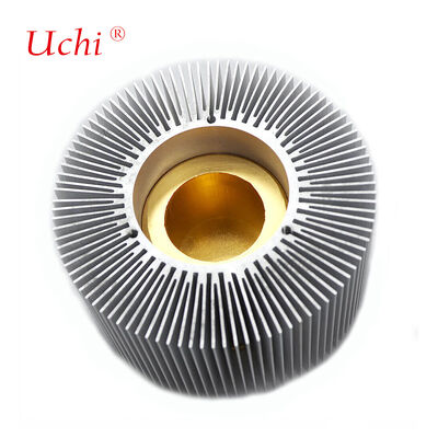 30W Cylindrical Aluminum Heat Sink For LED Lighting Fixtures