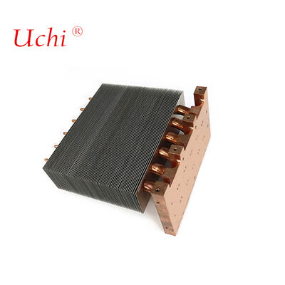 Verwarmingsbuis met gesoldeerde rits met vin