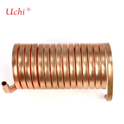 Koperen scheefvinnenwarmtebak met gelde warmtepijp