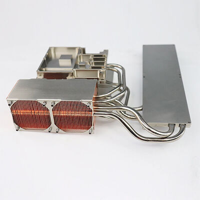 Verwarmingsbak met ritsvinnen met aluminium-koper