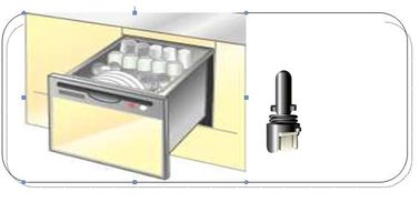 De Opsporing van de watertemperatuur en Controlentc Temperatuursensor voor Afwasmachine
