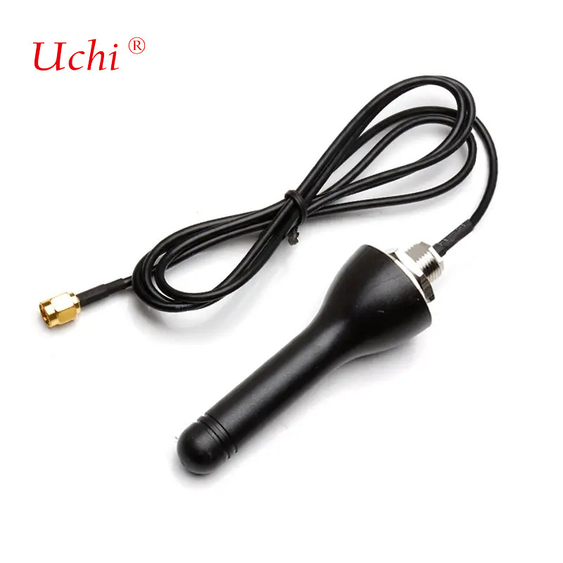 80 mm 2,4 GHz externe waterdichte ABS rubberen eend WiFi-antenne voor SMA verticale polarisatie