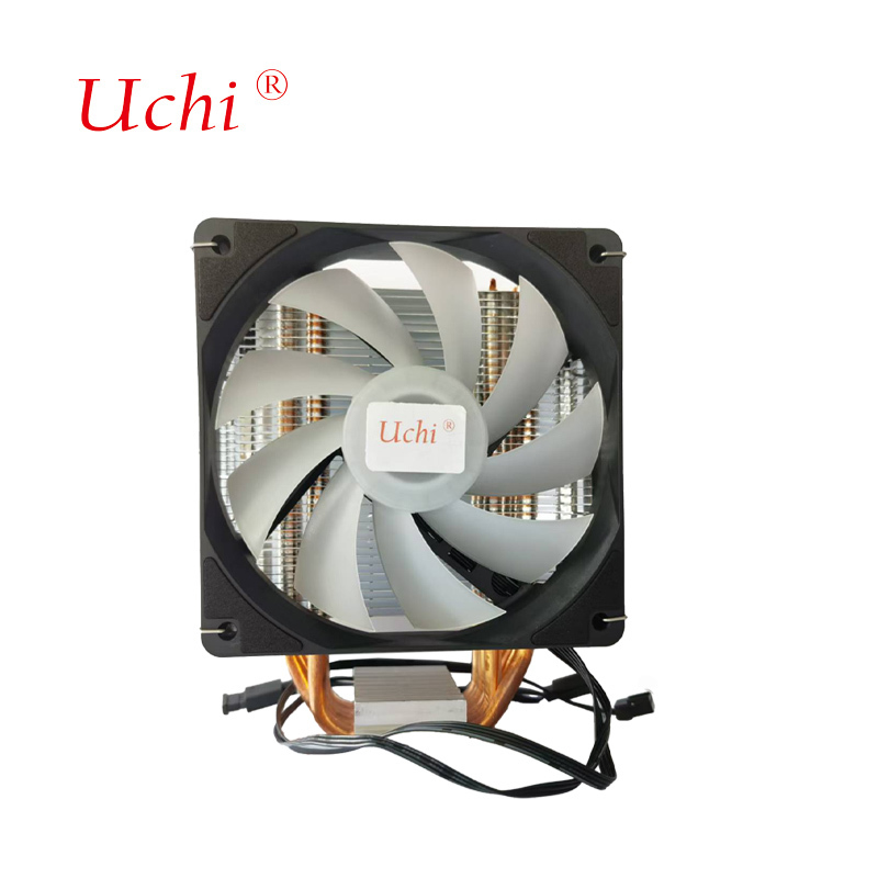 120 mm ventilator computer CPU koeler komt met 6 warmtepijpen voor een hoge efficiëntie temperatuur regeling