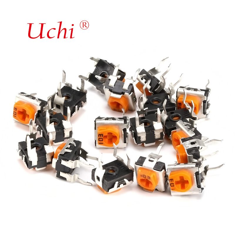 RM063 Geel Enkelvoudige Koolstoffilm Trimmer Potentiometer 1m Instelbare Weerstand