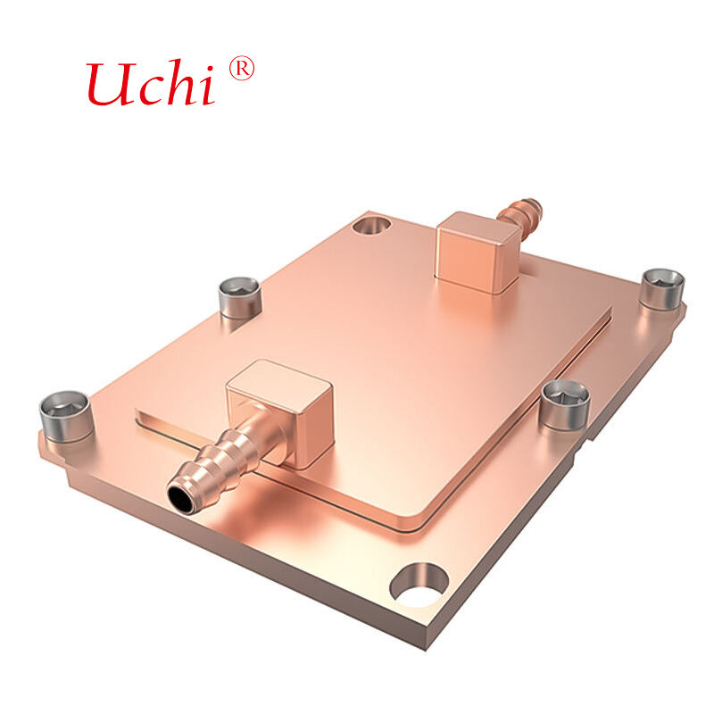 Custom Pure Copper Heat Sink Voor CPU Waterkoeler Koud Plaat Vloeistof Koeling