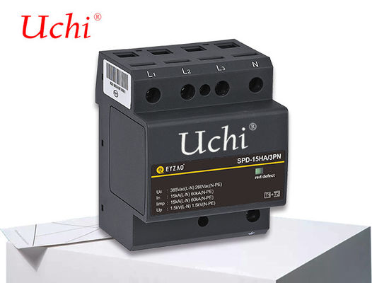 Klasse 1 sparen de Ruimtebreedte van SPD 15kA slechts 27mm van de Stroomstootbeschermer