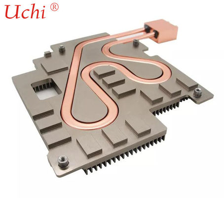 Koperprofiel Heat Pipe Vloeistof Koelplaat Douaneontwerp