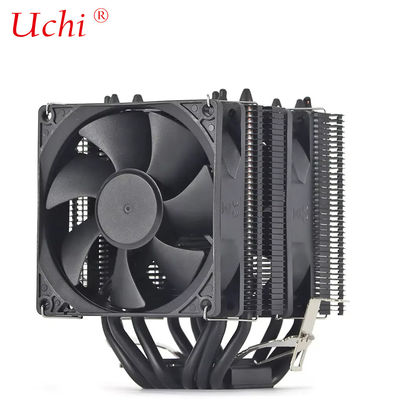 Dual Tower Dual Fan Black Fan Cooler PC Moederbord CPU Cooler
